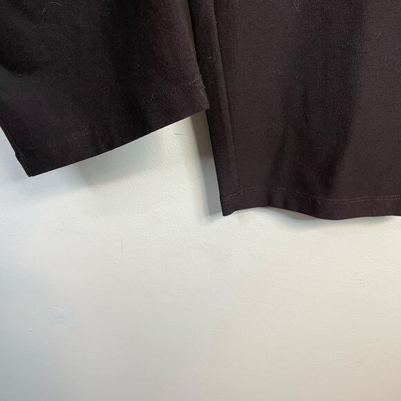 Eileen Fisher Washable Stretch Crepe Ankle Pants Dark Brown Plus 3X New NWT - Picture 4 of 11